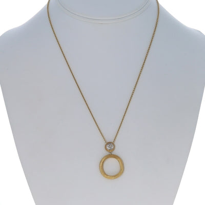 Marco Bicego Jaipur .10ctw Diamond Women's Necklace Yellow Gold