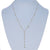 Diamond Cable Station Chain Pendant Necklace Yellow Gold