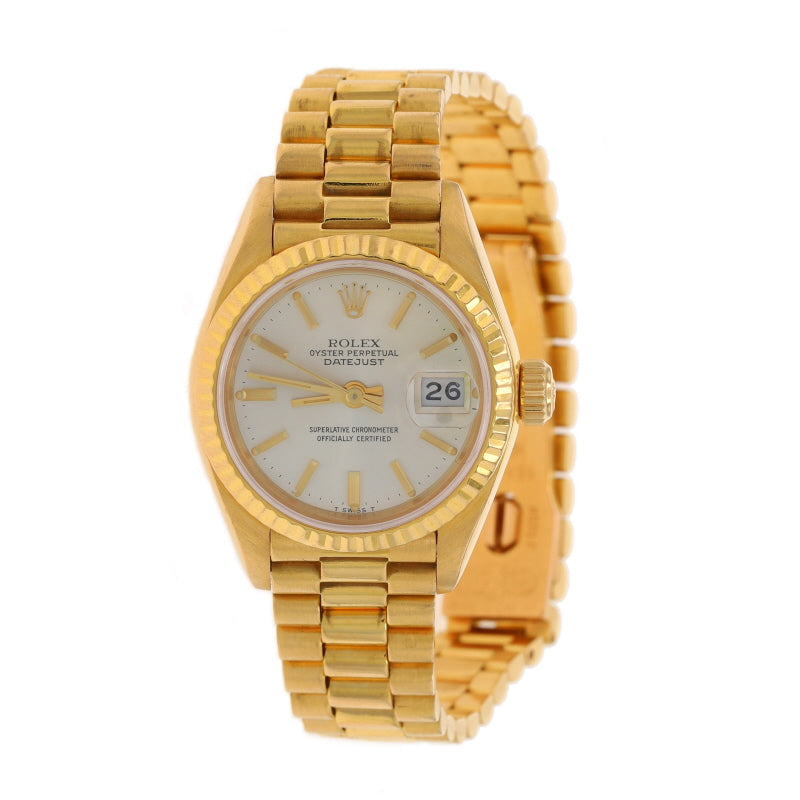 Rolex Ladies President Wristwatch 69178 Yellow Gold Automatic