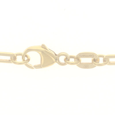 Paperclip Chain Necklace Yellow Gold