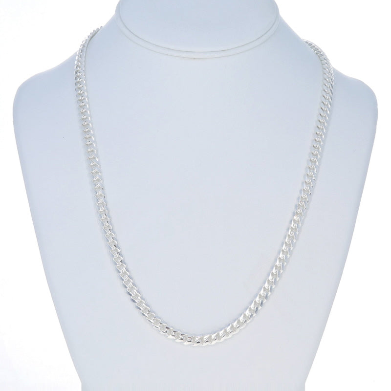 Men's Curb Chain Necklace Sterling Silver