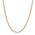 Diamond Cut Wheat Chain Necklace Yellow Gold