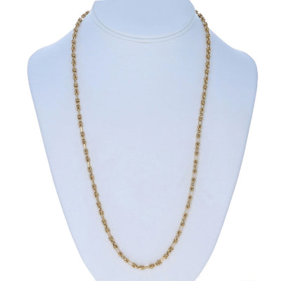 Fancy Byzantine Chain Necklace Yellow Gold