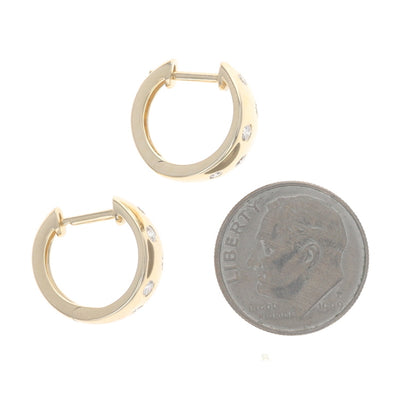 .29ctw Diamond Earrings Yellow Gold