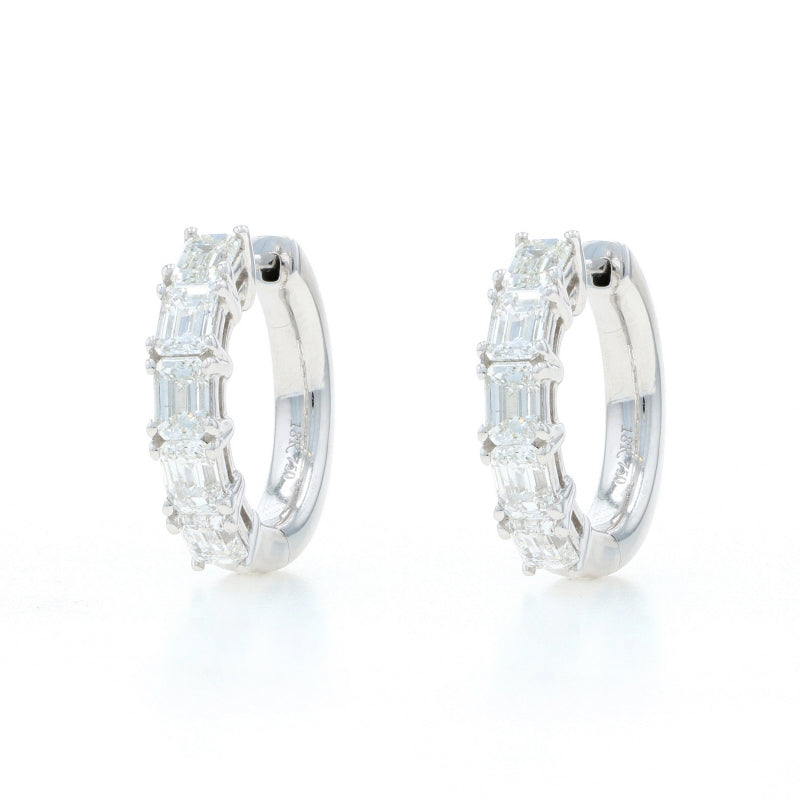 1.84ctw Diamond Earrings White Gold