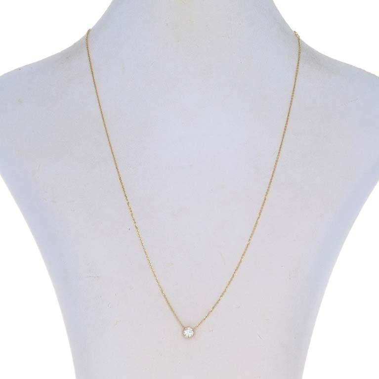 .50ct Diamond Pendant Necklace Yellow Gold