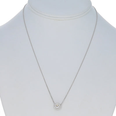 1.45ctw Diamond and Diamond Pendant Necklace White Gold