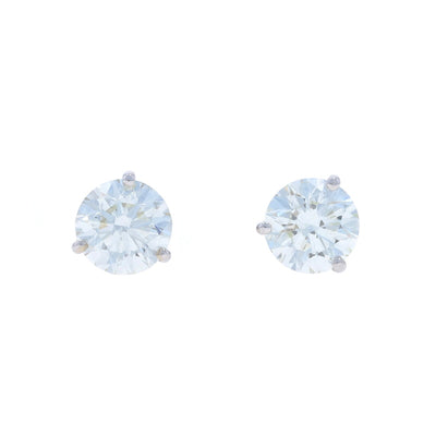 3.02ctw Diamond Earrings White Gold