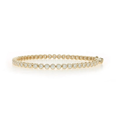 4.06ctw Diamond Women's Bracelet Yellow Gold