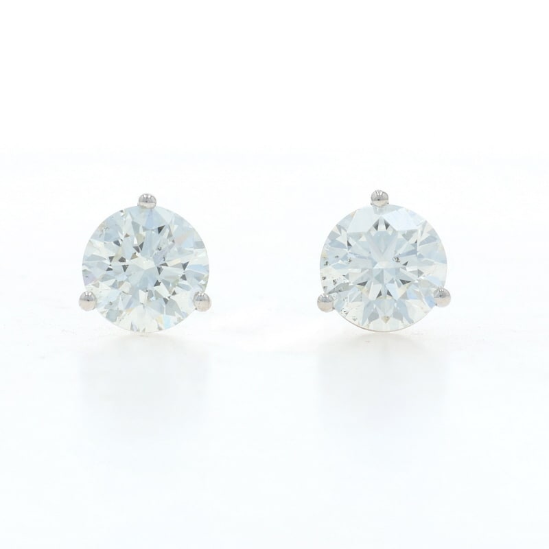 3.01ctw Diamond Women's Earrings White Gold
