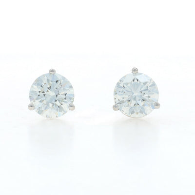 3.01ctw Diamond Women's Earrings White Gold