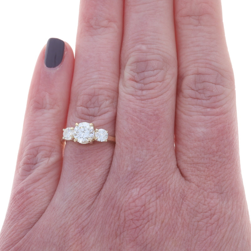 1.52ctw Diamond and Diamond Ring Yellow Gold