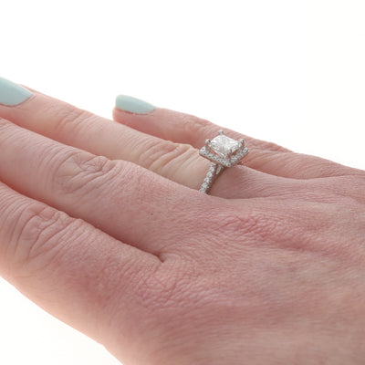 1.35ctw Diamond and Diamond Ring White Gold