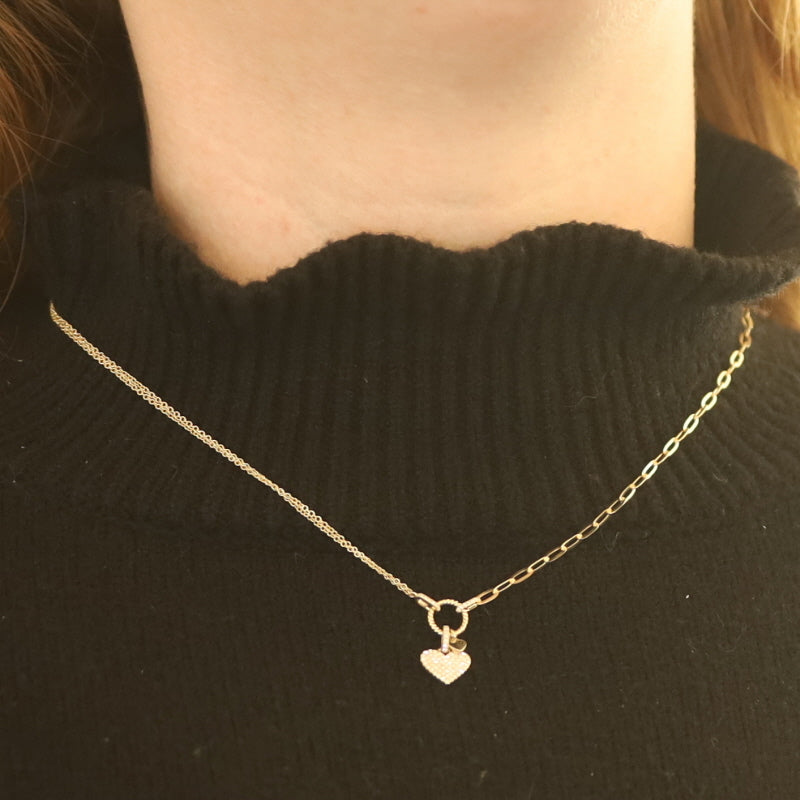 .18ctw Diamond Pendant Necklace Yellow Gold
