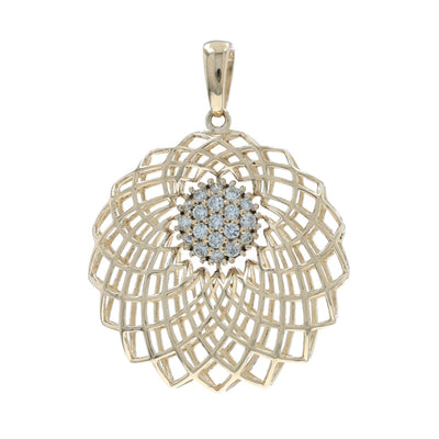 .13ctw Diamond Pendant Yellow Gold