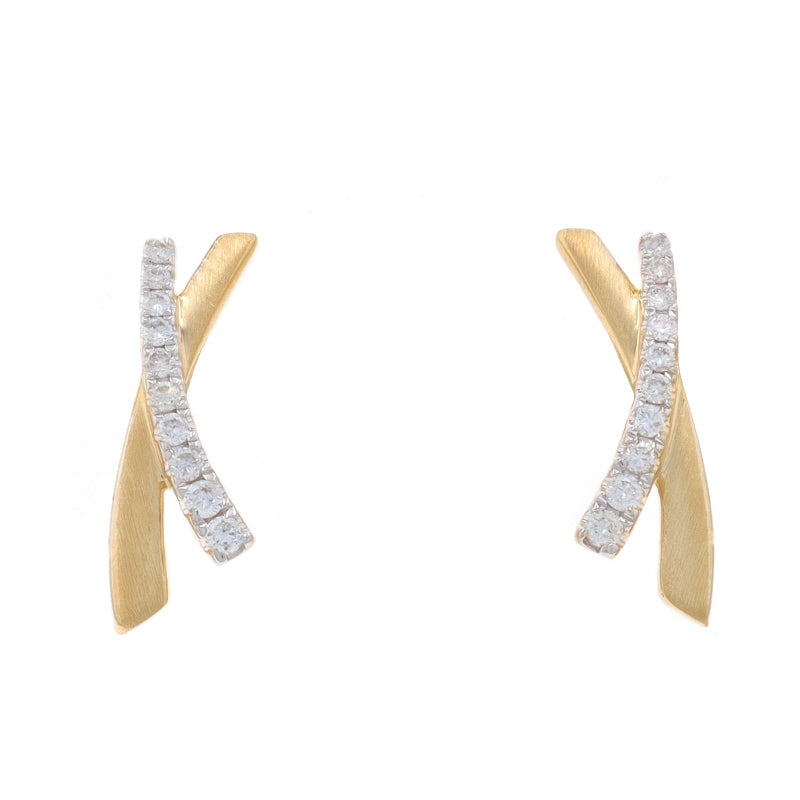 .10ctw Diamond Earrings Yellow Gold