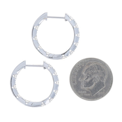 .50ctw Diamond Earrings White Gold