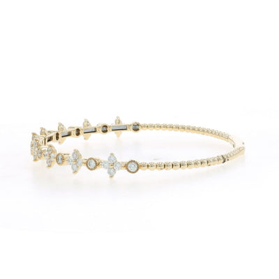 1.66ctw Diamond Women's Bracelet Yellow Gold