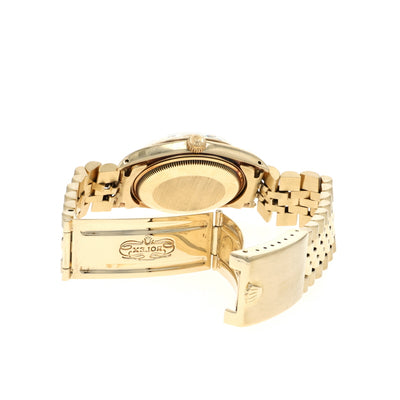 Rolex Oyster Perpetual Date Mens Watch 15037 Yellow Gold Automatic