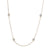 1.00ctw Diamond Diamond Cut Cable Chain Station Necklace Yellow Gold