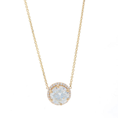 2.14ctw Diamond Pendant Necklace Yellow Gold