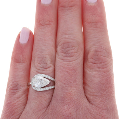 1.79 Diamond and Diamond Ring White Gold