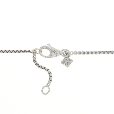 David Yurman Chatelaine 5.15ctw Amethyst and Diamond Pendant Necklace Sterling Silver