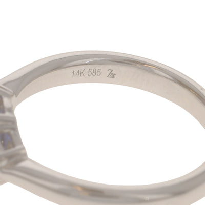 2.63ctw Sapphire and Diamond Ring White Gold