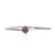 David Yurman Chatelaine Amethyst and Diamond Bracelet Sterling Silver