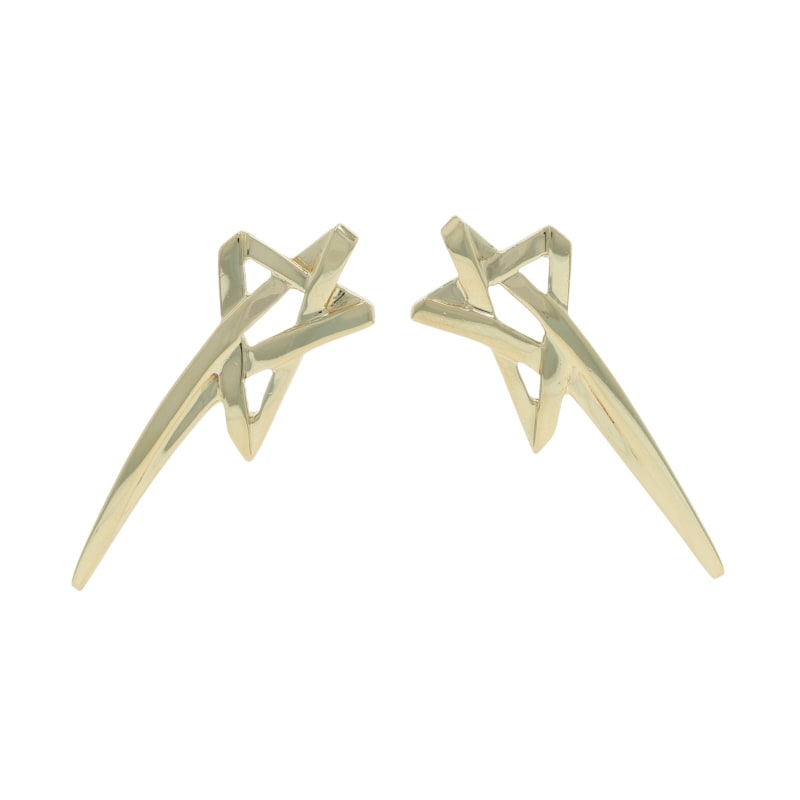 Tiffany & Co. Paloma Picasso Graffiti Women's Earrings Yellow Gold