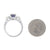 2.97ctw Sapphire and Diamond Ring White Gold
