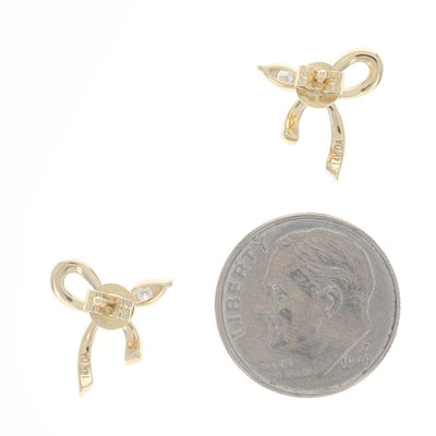 0.29ctw Diamond Earrings Yellow Gold