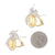 17.66ctw Citrine and Diamond Earrings Yellow Gold