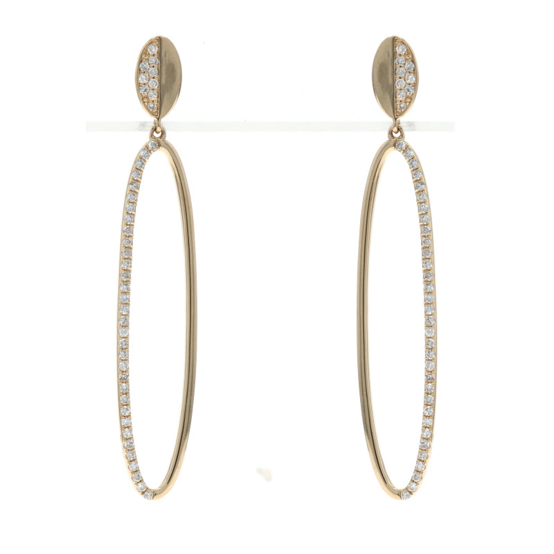 .23ctw Diamond Earrings Yellow Gold