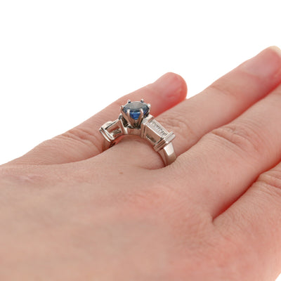 1.57ctw Sapphire and Diamond Ring Gold