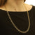 Fancy Link Chain Necklace Yellow Gold