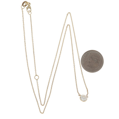 .70ct Diamond Pendant Necklace Yellow Gold