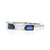 2.02ctw Diamond and Sapphire Band White Gold