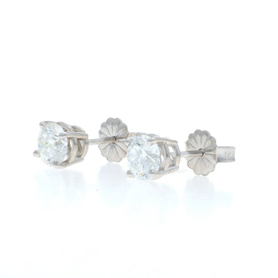 1.10ctw Diamond Earrings White Gold