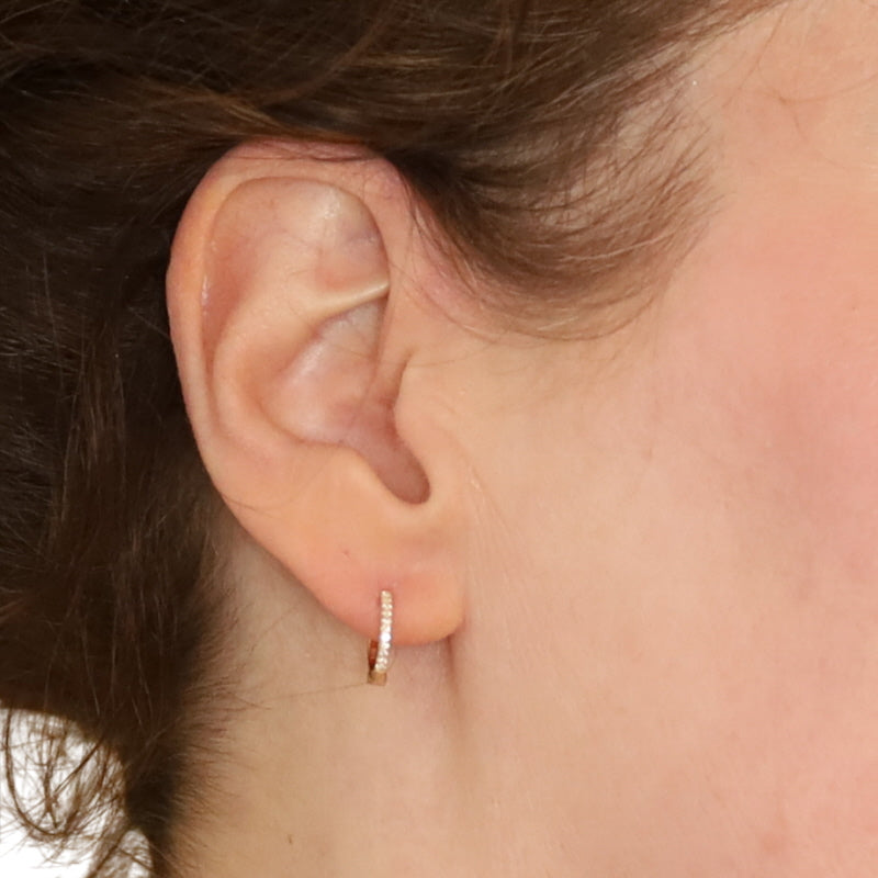 Diamond Earrings Yellow Gold