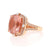 16.57ctw Morganite and Diamond Ring Rose Gold