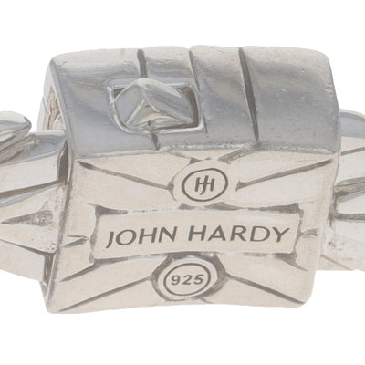 John Hardy Modern Chain Diamond Bracelet Sterling Silver