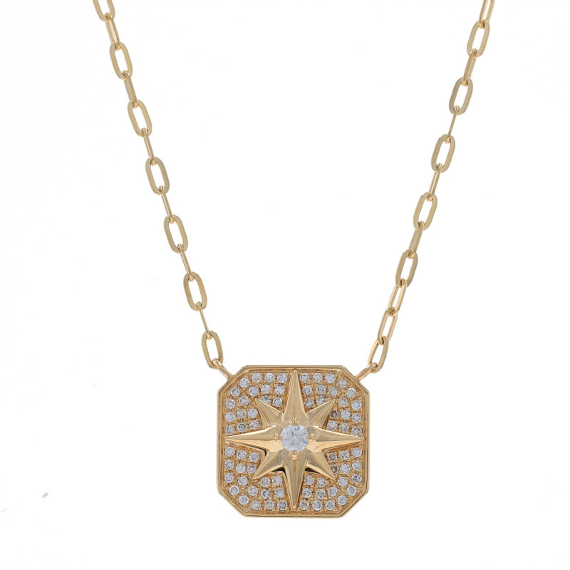 .20ctw Diamond Pendant Necklace Yellow Gold