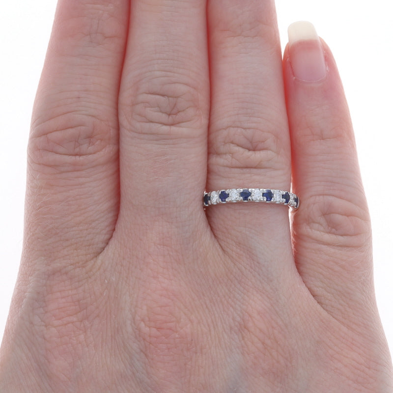 .67ctw Sapphire and Diamond Band White Gold