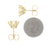 4.12ctw Diamond Earrings Yellow Gold