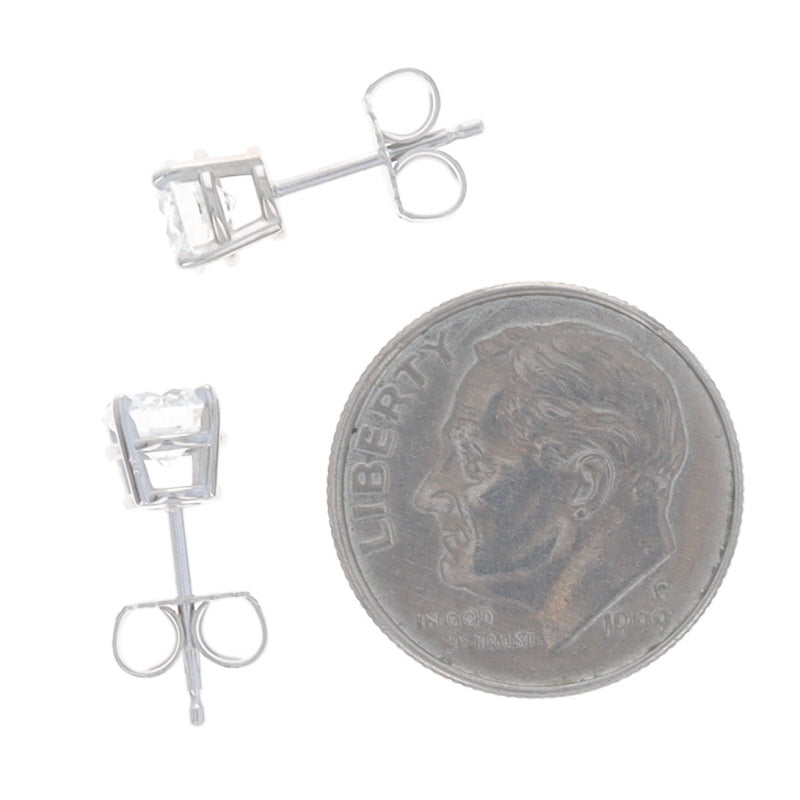 1.10ctw Diamond Earrings White Gold