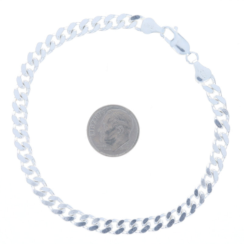 Men's Curb Bracelet Sterling Silver