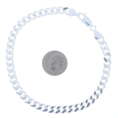 Men's Curb Bracelet Sterling Silver