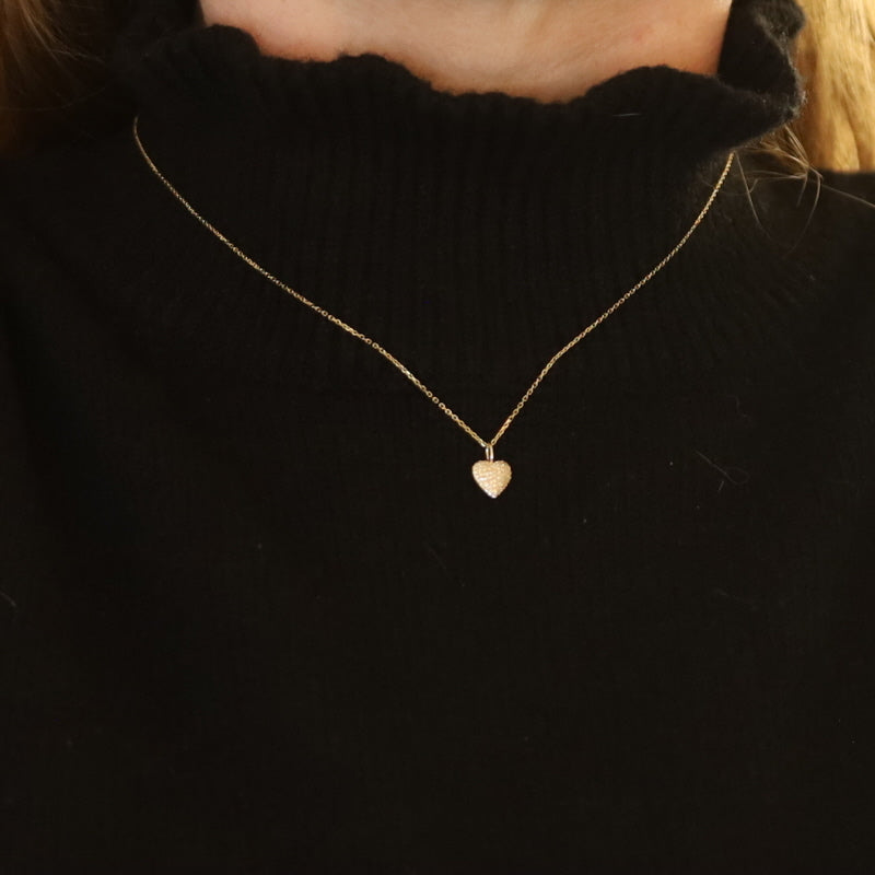 .13ctw Diamond Pendant Necklace Yellow Gold