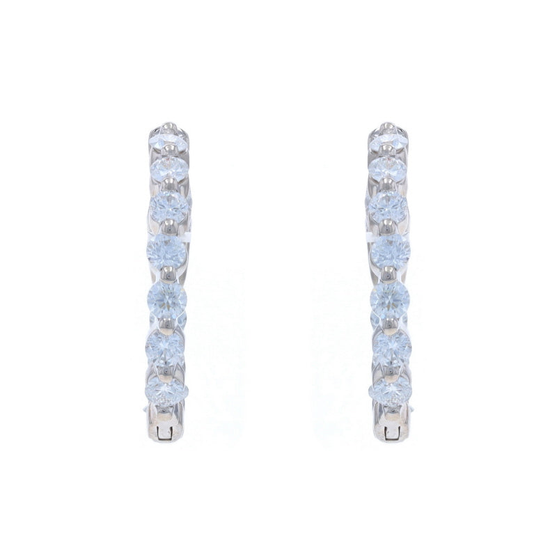 1.15ctw Diamond Earrings White Gold